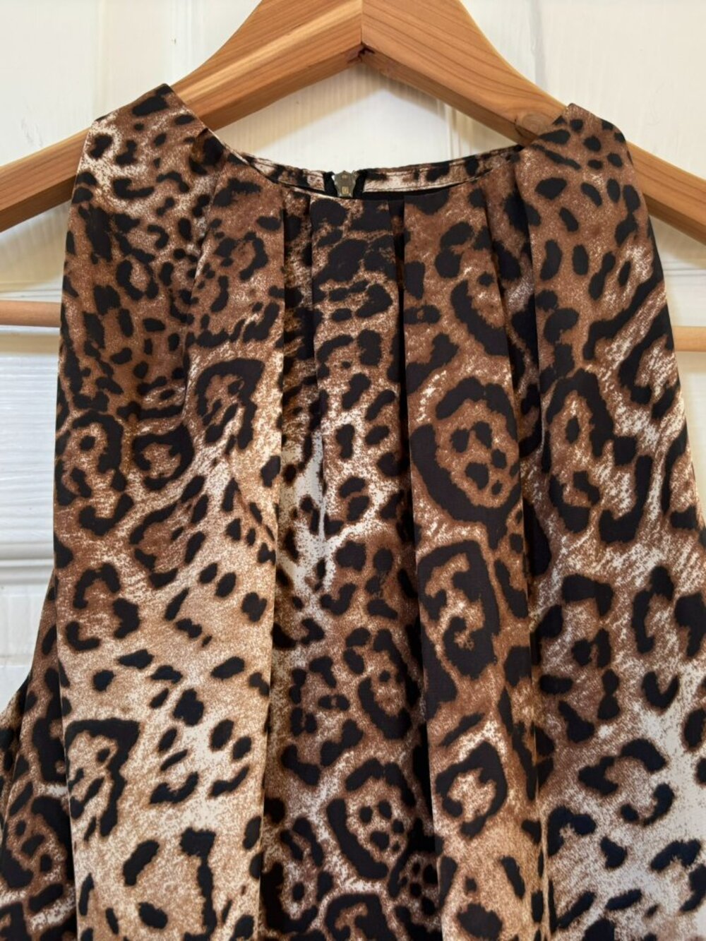 Zara Leopard Cheetah Animal Print Sleeveless Mini Shift Dress Small - Picture 3 of 8